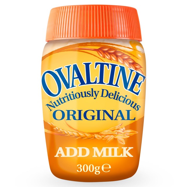 Ovaltine Original malted drink powder 300g jar, imported from the UK