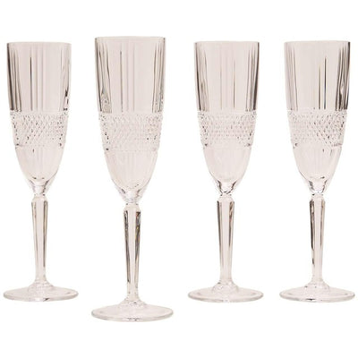 M&S Collection Adeline Flûtes à champagne en cristal, jeu de 4