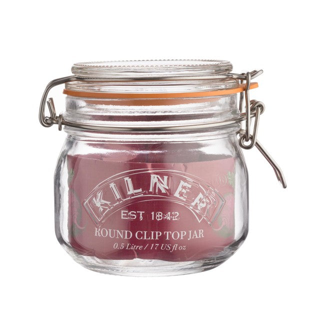 Kilner clip top jar 0.5 litre, UK version