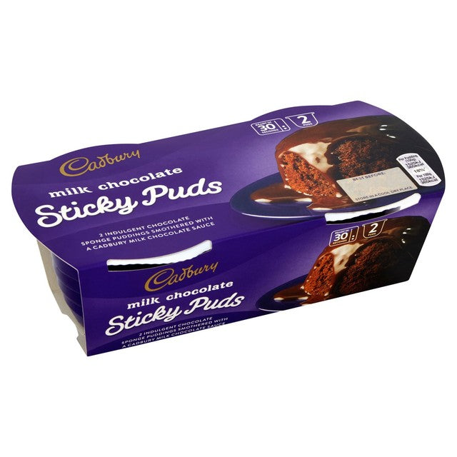 Cadbury milk chocolate sponge pudding 2 x 100g - British product