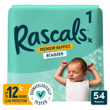 Rascals premium nappies size 1 3-5kg - British product
