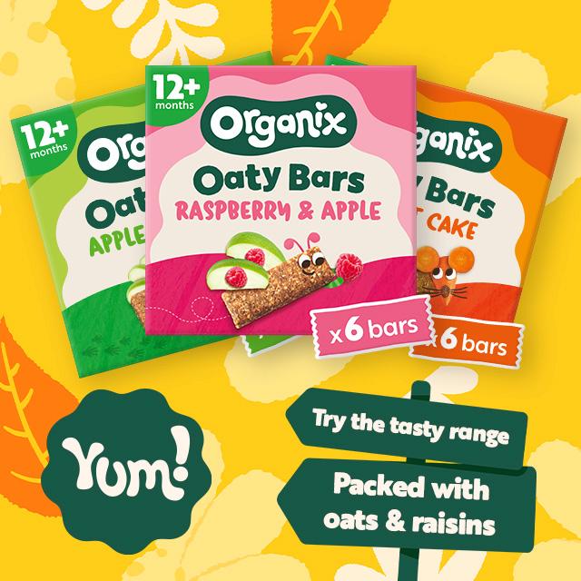 Organix Gruffalo Crumble apple oaty bars 6x23g, UK version