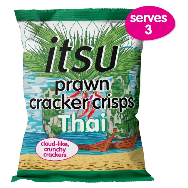 Itsu Thai sweet chilli prawn cracker crisps 60g, UK version