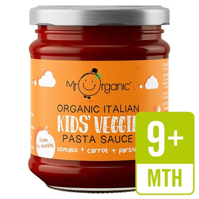 Sauce Pâtes Tomate, Carotte et Panais Bio Mr Organic pour Enfants 9 mois+ 200g