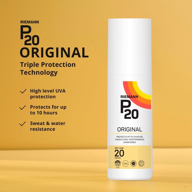 Riemann P20 Original SPF 20 Sun Spray 200ml, imported from the UK
