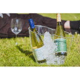 BarCraft clear acrylic double sided wine cooler 7 litre - British product