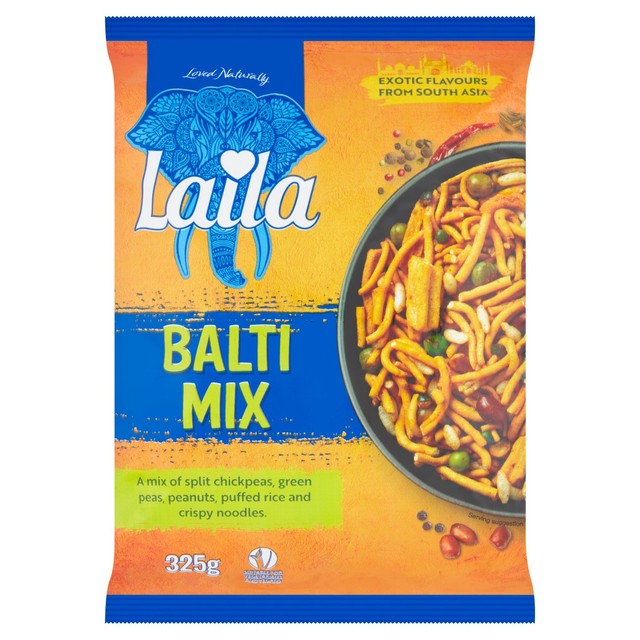 Laila Balti Mix savoury snack mix 325g, Imported from Bangladesh