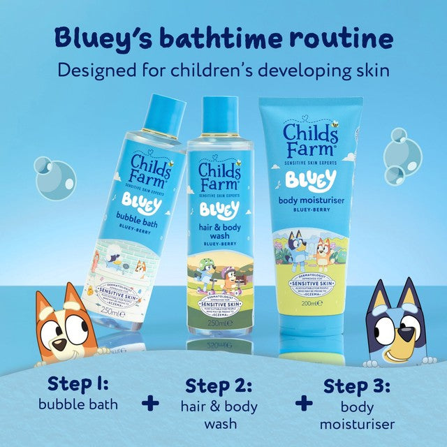 Childs Farm Bluey children's bubble bath Bluey-Berry 250ml - British product