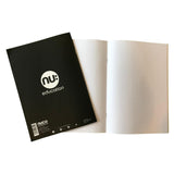 Nuco A4 Sketchbook Black with plain pages, imported from the UK