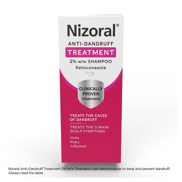 Nizoral anti-dandruff medicated shampoo, imported from the UK