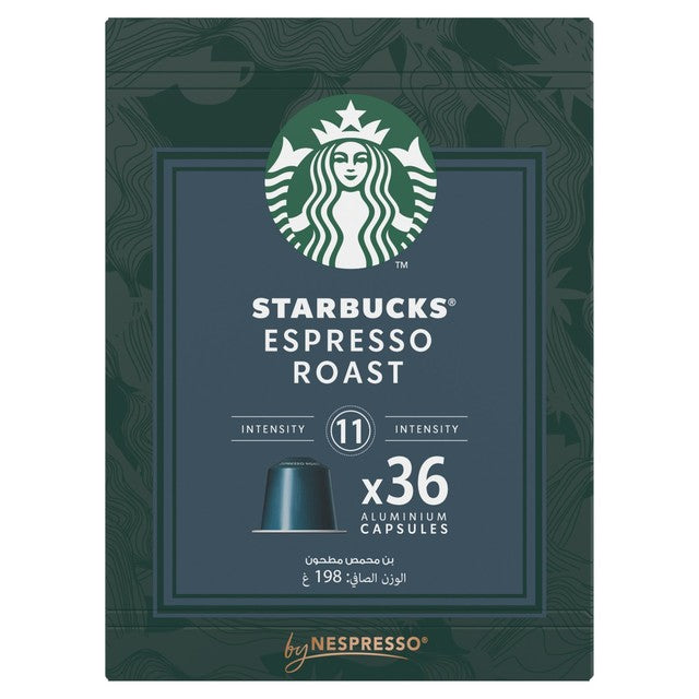 Starbucks Dark Espresso Roast Coffee Capsules 36 (British brand)