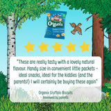 Organix Gruffalo Claws Cheese Onion 4x15g, imported from the UK