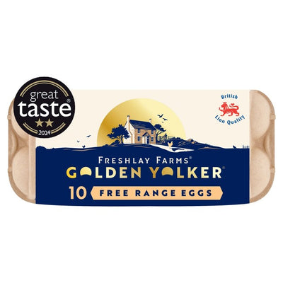 Happy Eggs Golden Yolker Free Range Eggs 10 per pack
