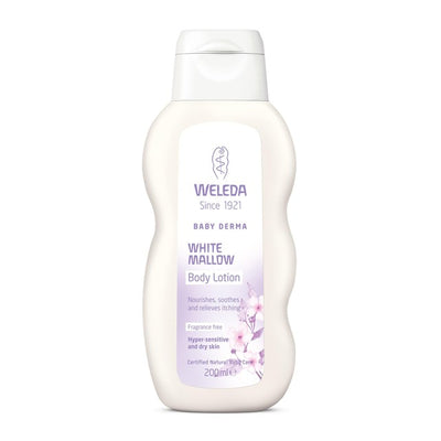 M&S Weleda Baby White Mallow Body Lotion 200ml- Buy online at McGrocer