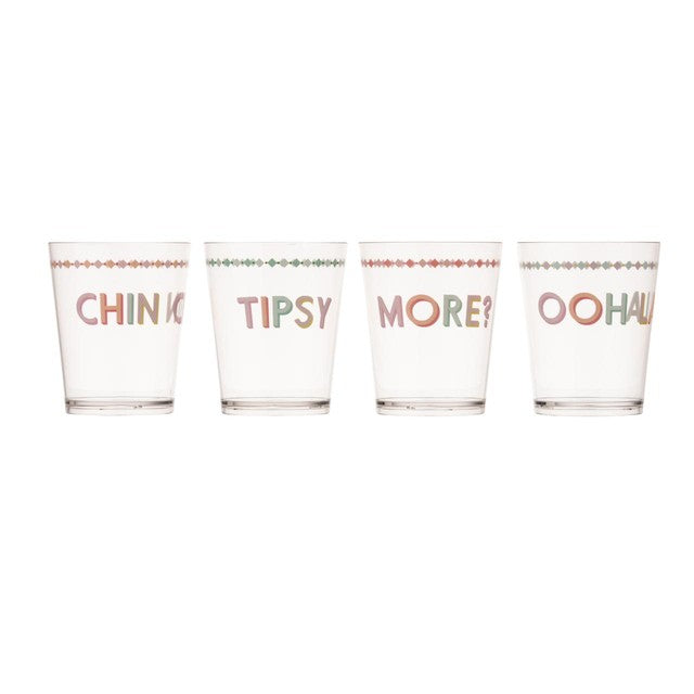 Yvonne Ellen picnic tumblers set of 4 0.2L (British brand)