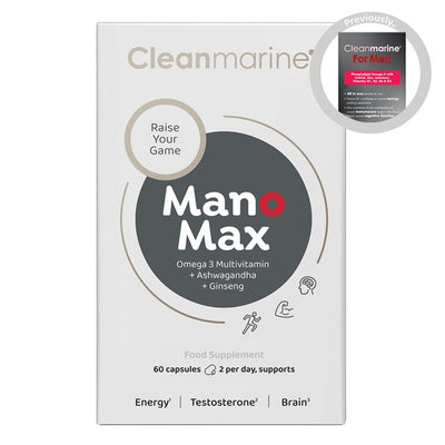 M&S Cleanmarine Manomax für Männer Omega 3 Multivitamin 60 Kapseln - Online bei McGrocer kaufen