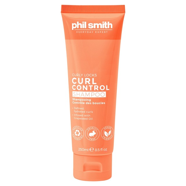 Phil Smith Curl Control Shampoo 250ml, imported from the UK