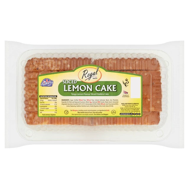 Regal sliced lemon cake Madeira cake (British brand)