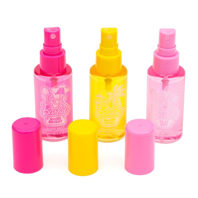 Barbie Body Mist Trio peach strawberry dragonfruit body spray set 3 x 50ml - British product