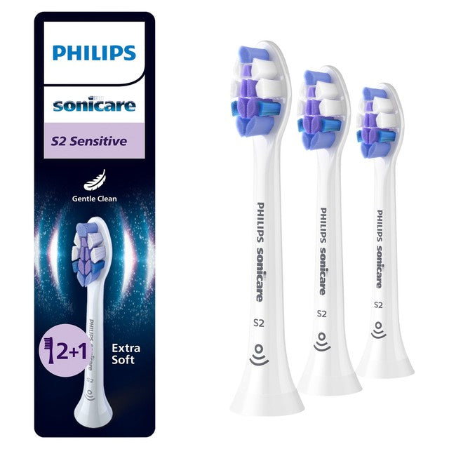 Philips Sonicare S2 Sensitive brush heads 3-pack - British product