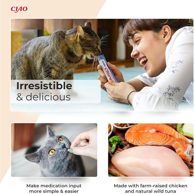 Churu cat tuna recipe treats 4 pack (British brand)