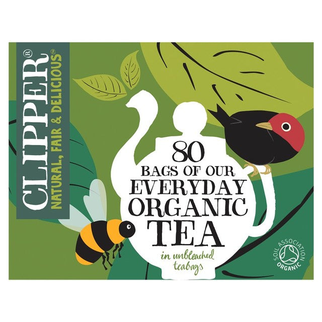 Clipper organic everyday tea bags 80 count - British product