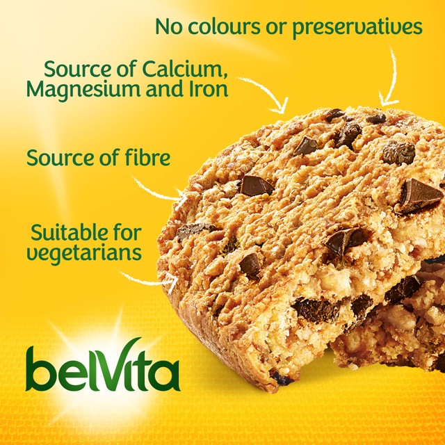 Belvita Choc Chips Soft Bakes breakfast biscuits 5 pack - British product
