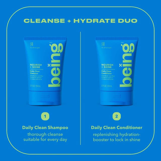 Being Daily Clean Conditioner hair care, imported from the UK