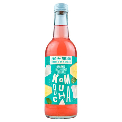 M&S Profusion Økologisk Kombucha Maca, Kokosnøtt & Ananas 330ml - Kjøp online hos McGrocer