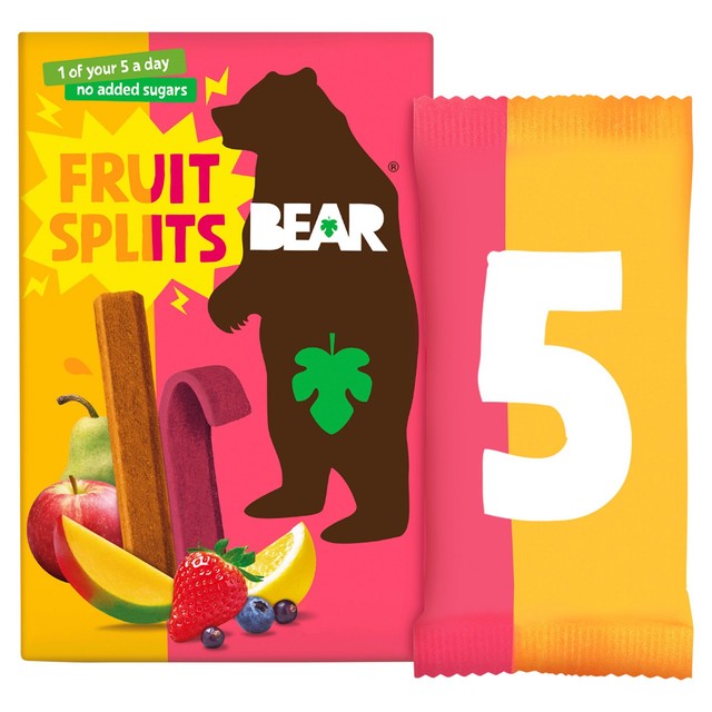 Bear fruit bars sour berry and mango 5 x 20g multipack - British product