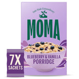 MOMA Blueberry & Vanilla Porridge Sachets, imported from the UK