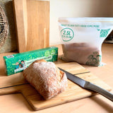 Eco Green Living compostable resealable ziplock bags 2.5L - British product