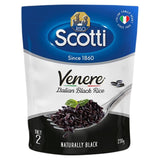 Riso Scotti Venere Wholegrain Black Rice 230g, imported from the UK