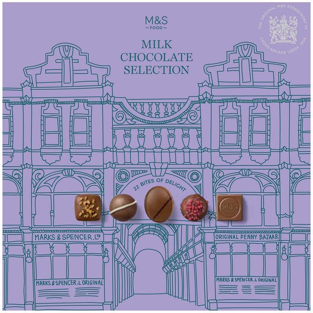 M&S milk chocolate selection box 300g, imported from the UK