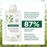Klorane shampoo with oat milk 400ml, UK version