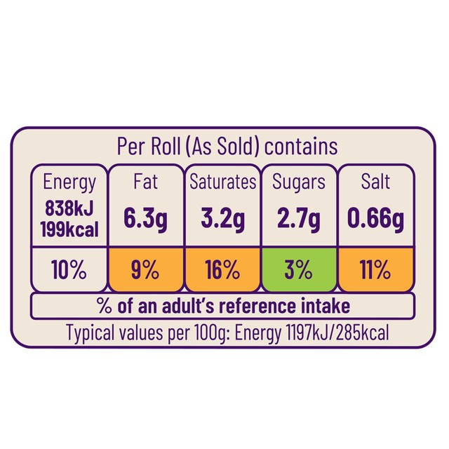 Ocado Cheese Topped Rolls 4 pack, imported from the UK