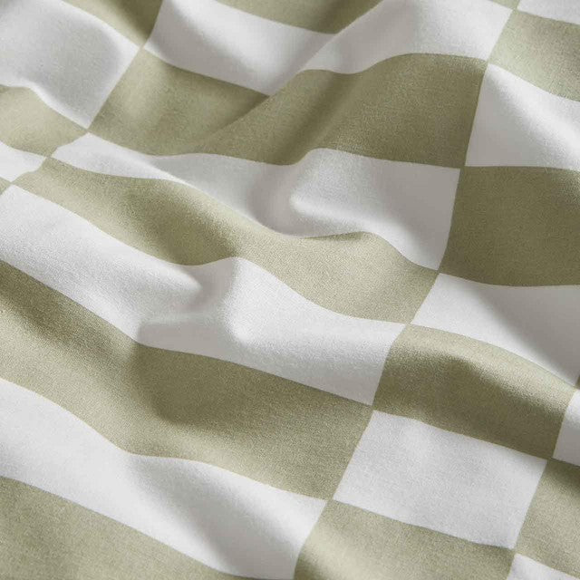 M&S bedding set geometric green super king size (British brand)