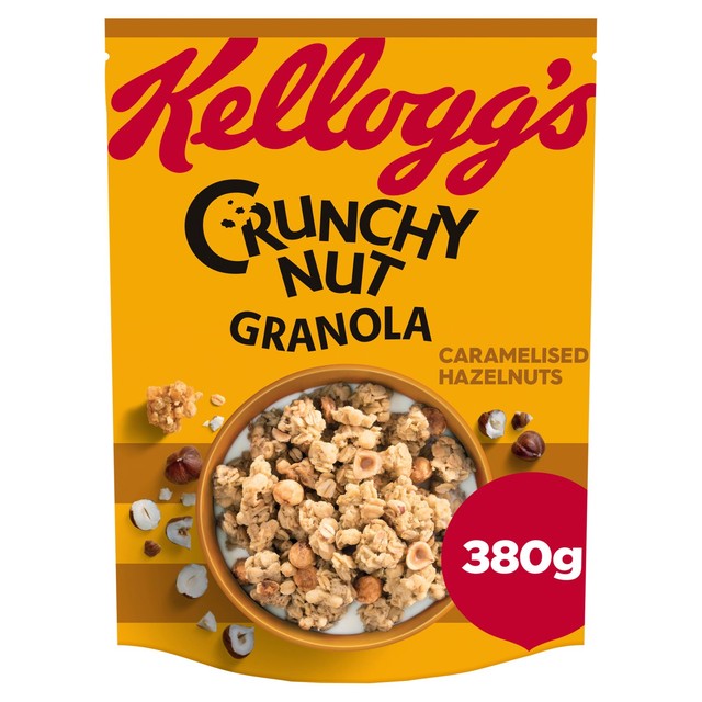 Kellogg's Crunchy Nut caramelised hazelnuts granola 380g, UK version