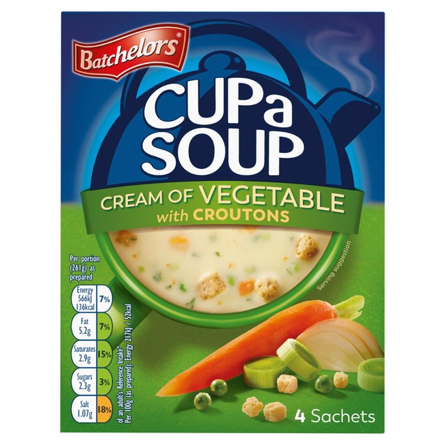 Batchelors Cream of Vegetable instant soup 122g - British product