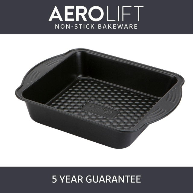 Prestige Aerolift square cake tin 20cm, imported from the UK