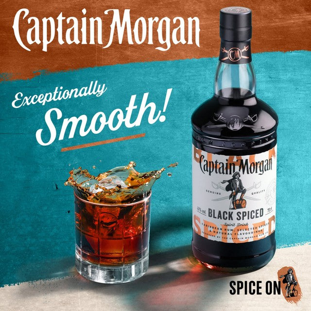 Captain Morgan Black Spiced spirit drink 70cl - British product