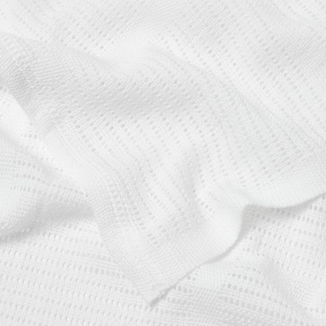 Bloomsbury Mill organic cellular blankets white 2 pack - British product
