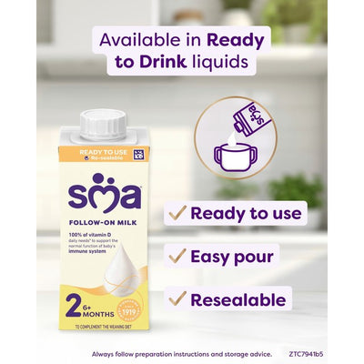 SMA Pro 2 Folgenahrung Fertiggetränk, trinkfertige Säuglingsnahrung 200 ml