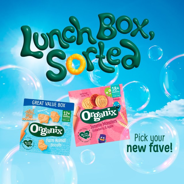 Organix Farm Animal Biscuits 100g, imported from the UK