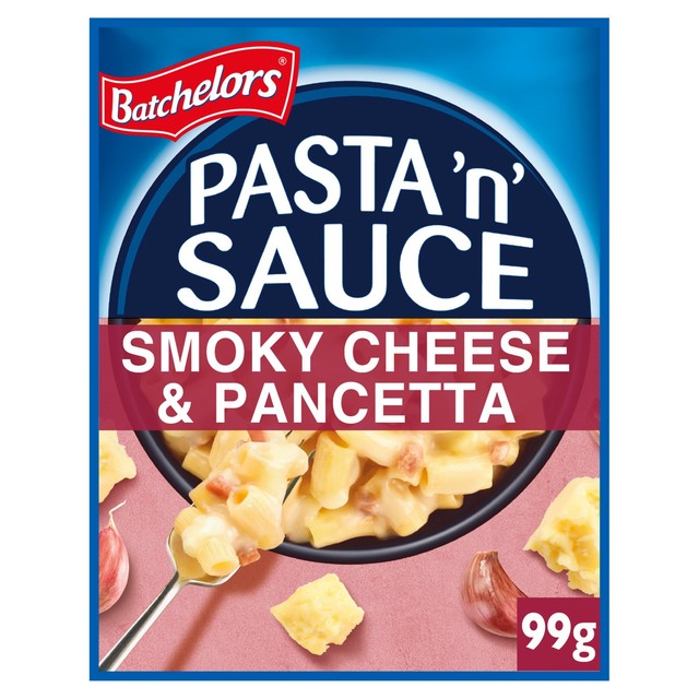Batchelors Smoky Cheese & Pancetta flavour instant pasta sachet 99g - British product