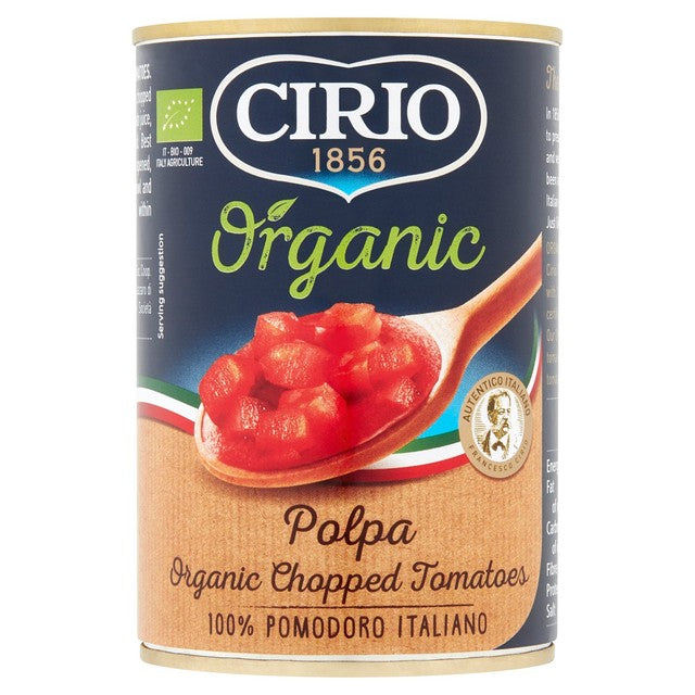 Cirio organic chopped tomatoes 400g - British product