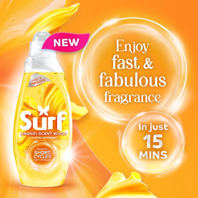 Surf Quick Wash laundry liquid Sunshine Blossom 837ml (British brand)
