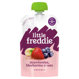 Little Freddie organic strawberry, blueberry & oats baby food pouch 100g, UK version
