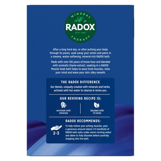 Radox muscle soak herbal bath salts 400g, imported from the UK