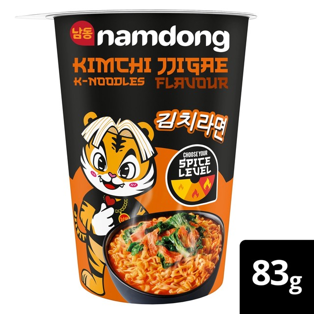 Namdong Kimchi Jjigae noodle pot 84g, imported from the UK